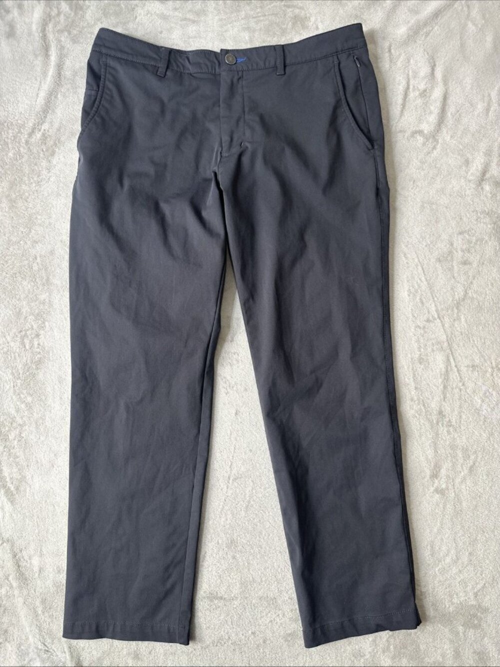 Twillory Mens Performance Pants Gray Stretch Tailored Fit 34x30